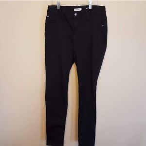 Kensie black effortless ankle mid rise jeans 12